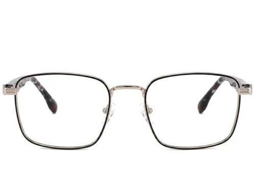 Lunettes rectangulaires en métal doré #BS2425-0658