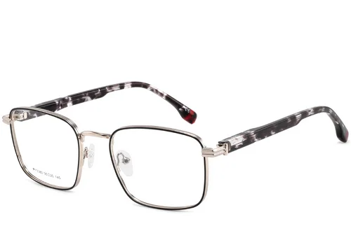 Lunettes rectangulaires en métal doré #BS2425-0658
