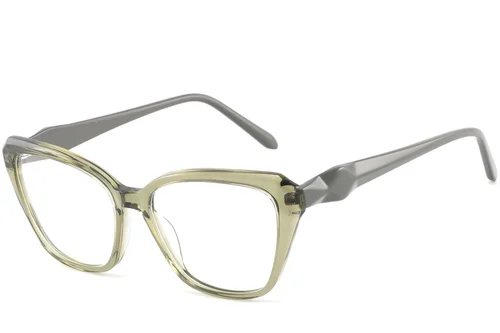 Lunettes en acétate vert papillon #BS2425-0660