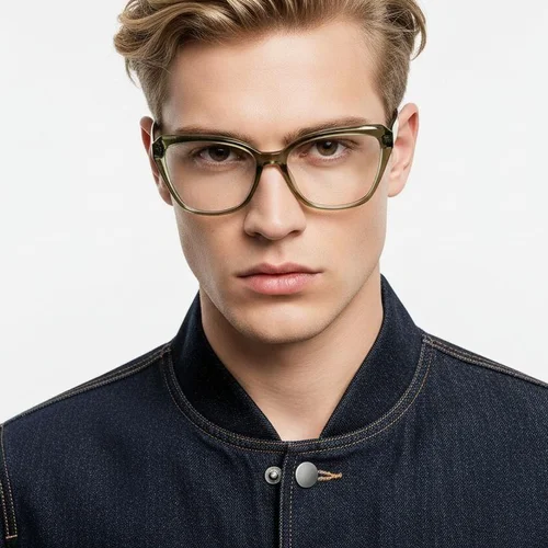 Lunettes en acétate vert papillon #BS2425-0660