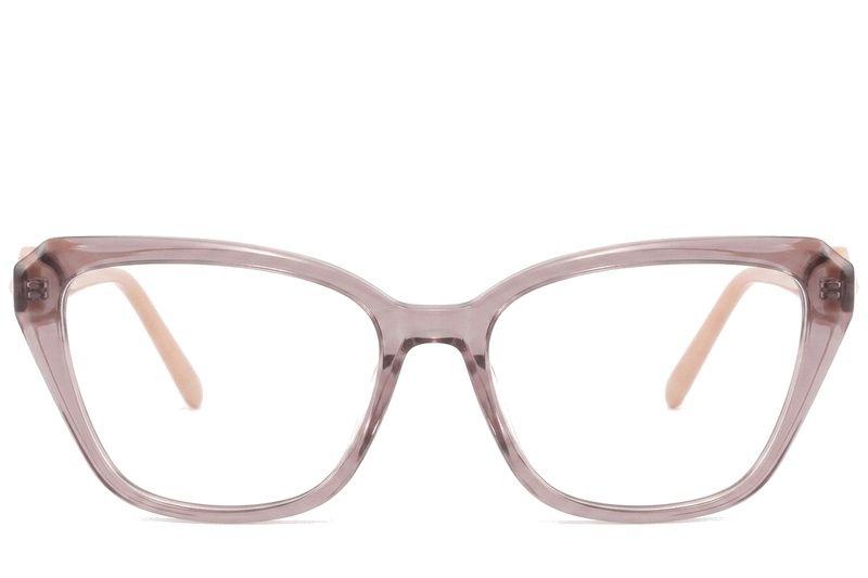 Occhiali in acetato marrone farfalla #BS2425-0663