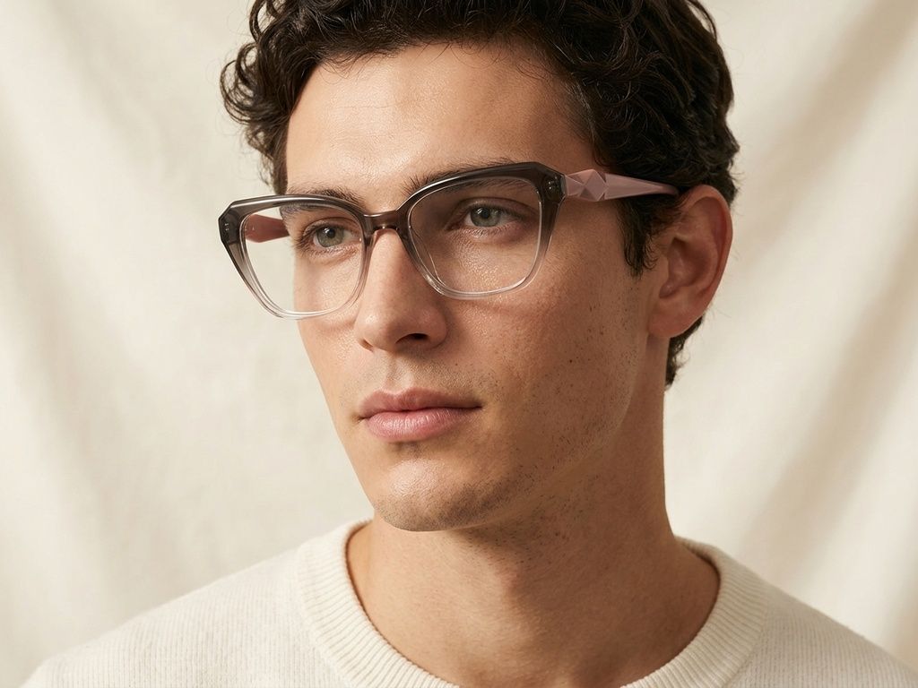 Occhiali in acetato marrone farfalla #BS2425-0664