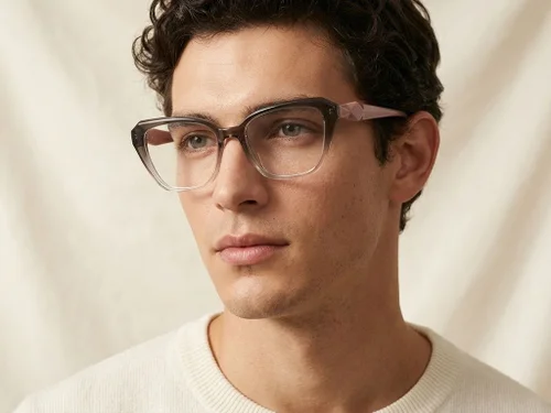 Lunettes papillon en acétate brun #BS2425-0664