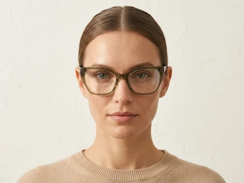 Lunettes en acétate vert papillon #BS2425-0666