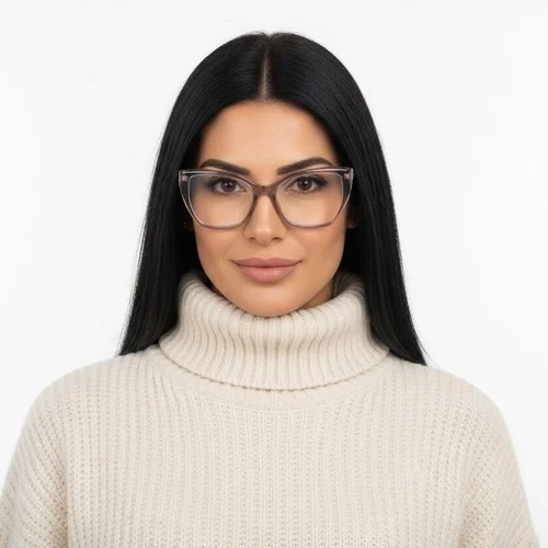 Lunettes papillon en acétate brun #BS2425-0669