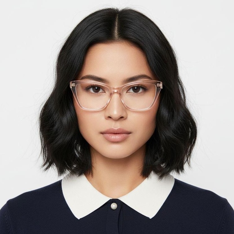Gafas de acetato color naranja mariposa #BS2425-0679