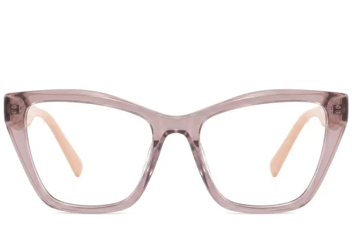 Lunettes papillon en acétate brun #BS2425-0681