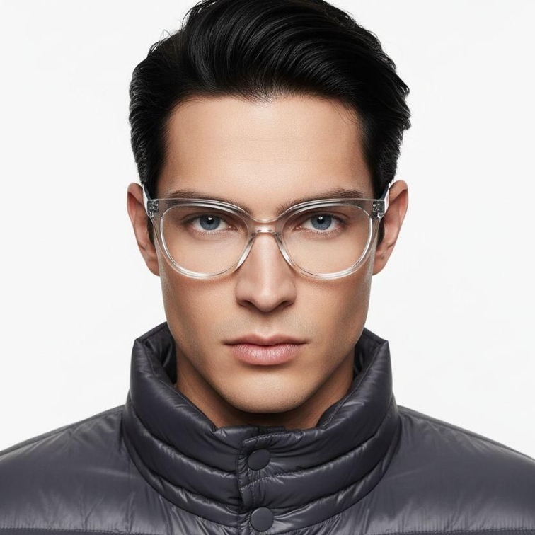 Gafas de acetato transparentes con forma de mariposa #BS2425-0683