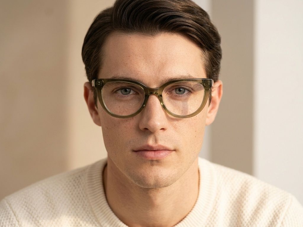 Butterfly Green Acetate Glasses #BS2425-0684