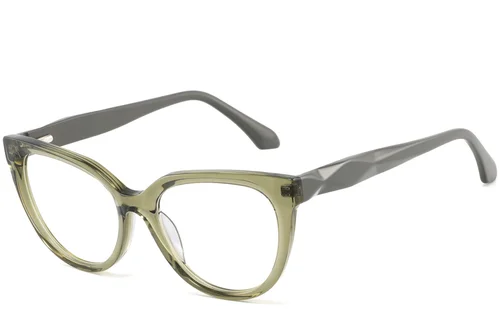 Lunettes en acétate vert papillon #BS2425-0684