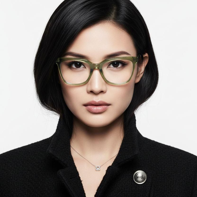 Butterfly Green Acetate Glasses #BS2425-0696
