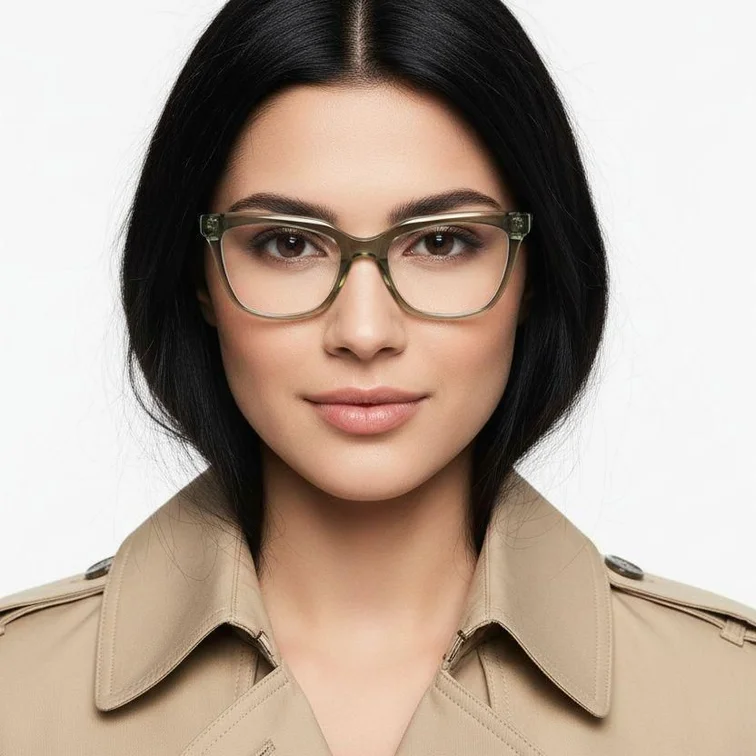 Butterfly Green Acetate Glasses #BS2425-0702