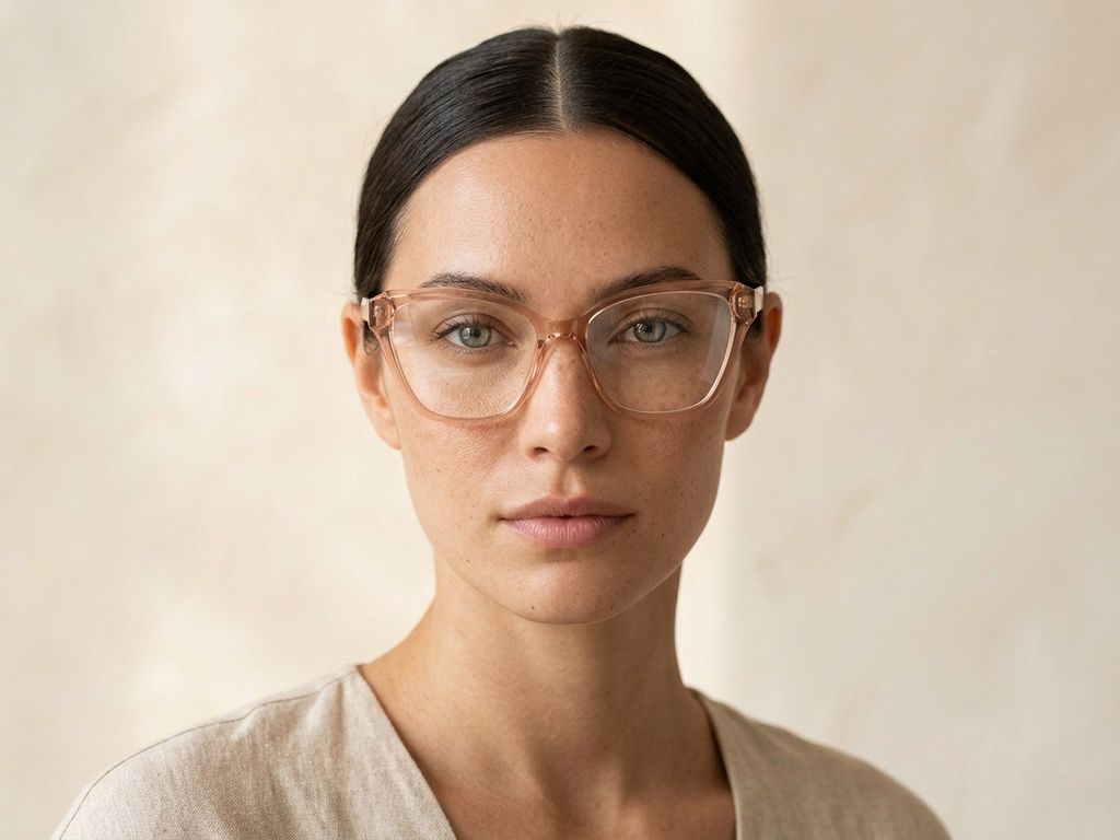 Occhiali in acetato marrone farfalla #BS2425-0705