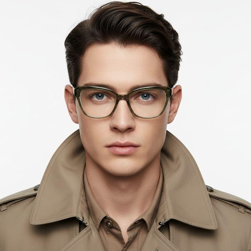 Butterfly Green Acetate Glasses #BS2425-0708