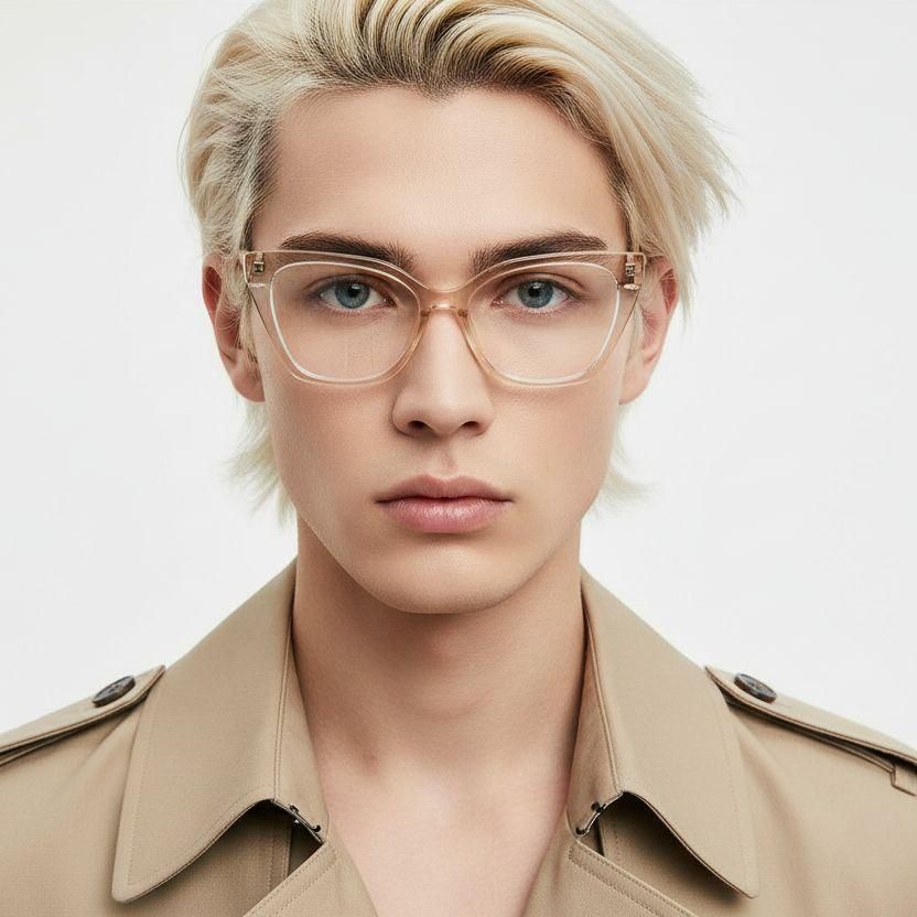 Gafas de acetato color naranja mariposa #BS2425-0709