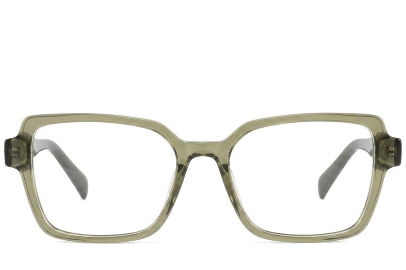 Occhiali in acetato verde farfalla #BS2425-0714