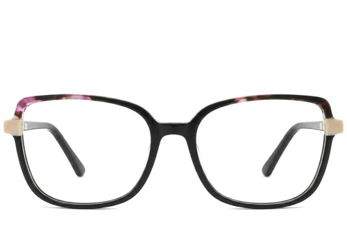 Lunettes papillon en acétate noir #BS2425-0719