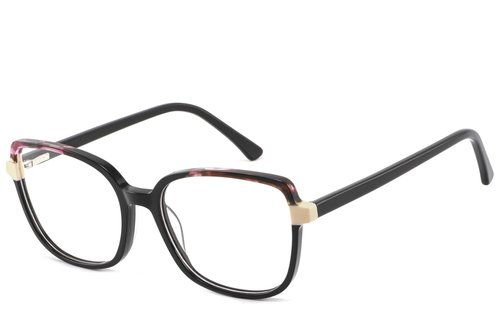Lunettes papillon en acétate noir #BS2425-0719
