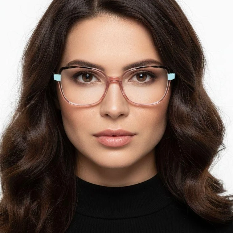Lunettes en acétate rose papillon #BS2425-0720