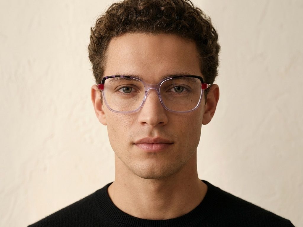 Gafas de acetato moradas con forma de mariposa n.° BS2425-0721