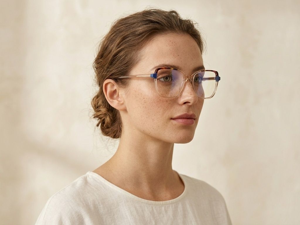 Lunettes papillon en acétate brun #BS2425-0723