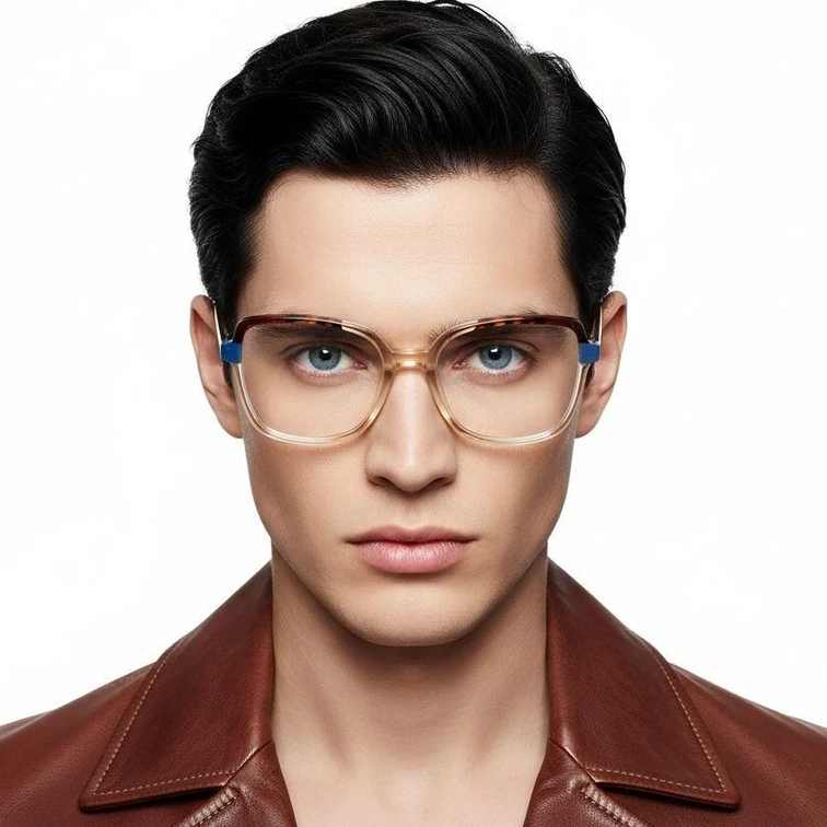 Gafas de acetato marrón mariposa #BS2425-0723
