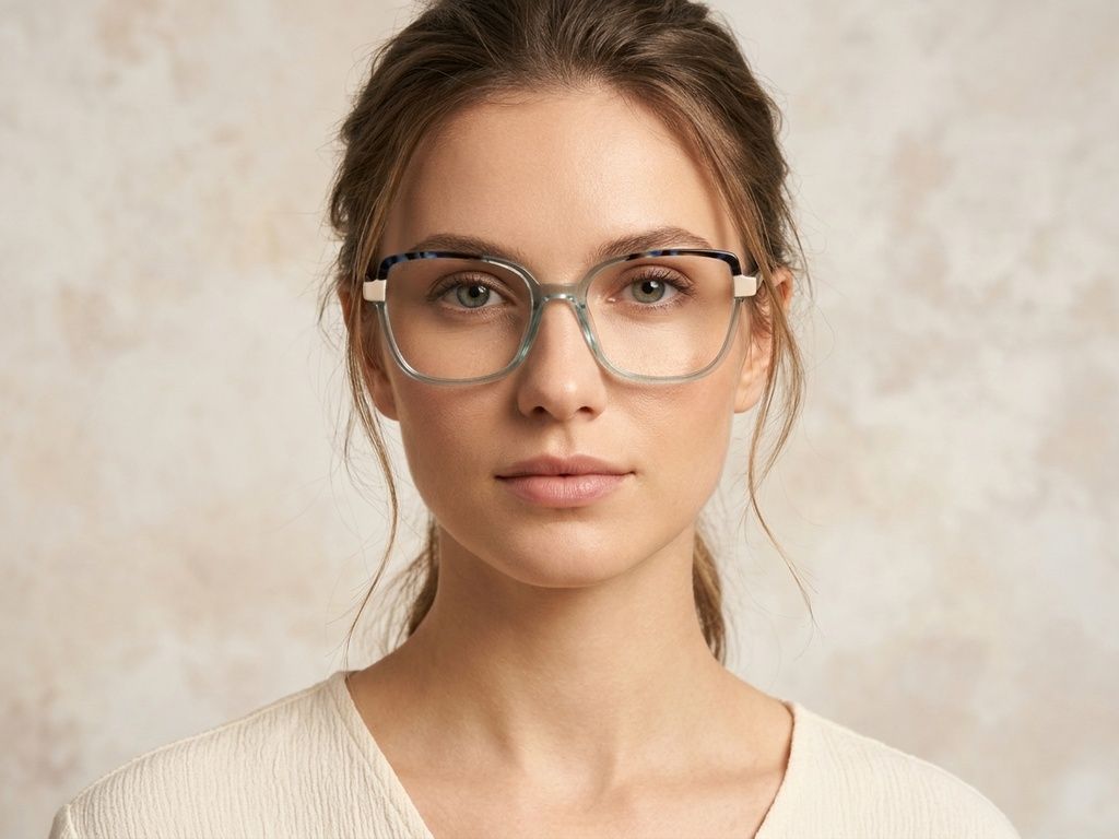 Lunettes en acétate vert papillon #BS2425-0724