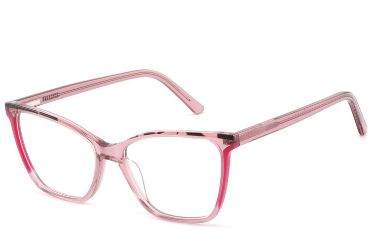 Occhiali in acetato rosa farfalla #BS2425-0726