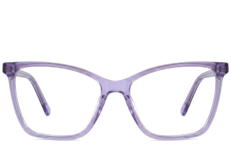 Gafas de acetato moradas con forma de mariposa n.° BS2425-0727