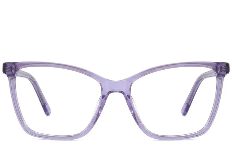 Gafas de acetato moradas con forma de mariposa n.° BS2425-0727