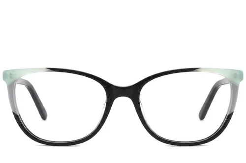 Lunettes papillon en acétate noir #BS2425-0731