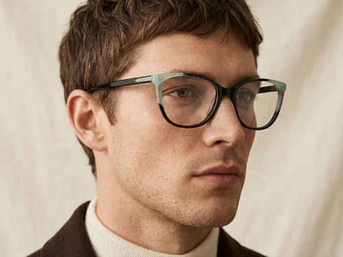 Lunettes papillon en acétate noir #BS2425-0731