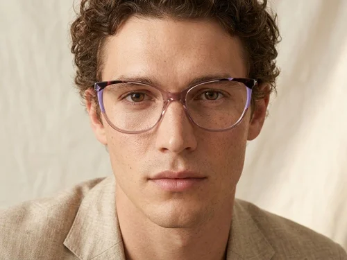 Lunettes en acétate rose papillon #BS2425-0732