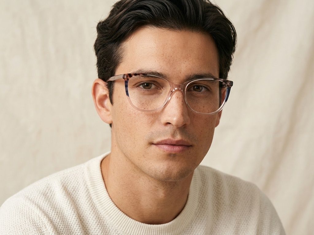 Lunettes papillon en acétate brun #BS2425-0735