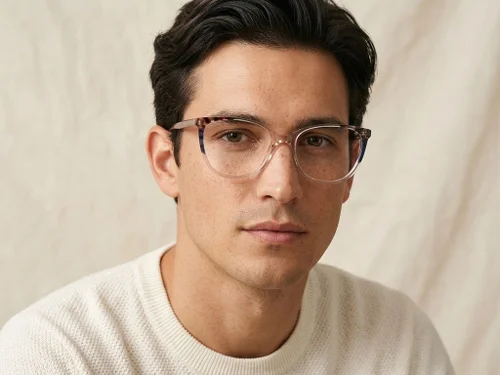Lunettes papillon en acétate brun #BS2425-0735