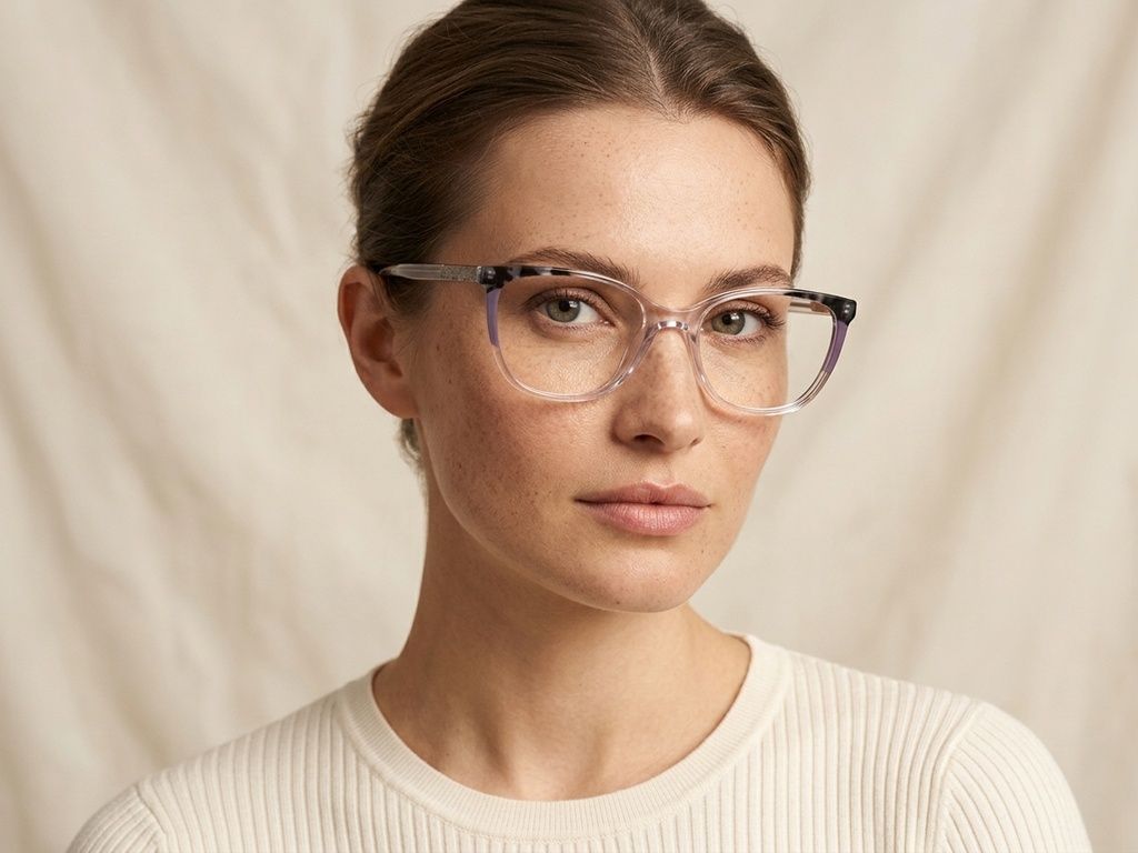 Butterfly Transparent Acetate Glasses #BS2425-0736
