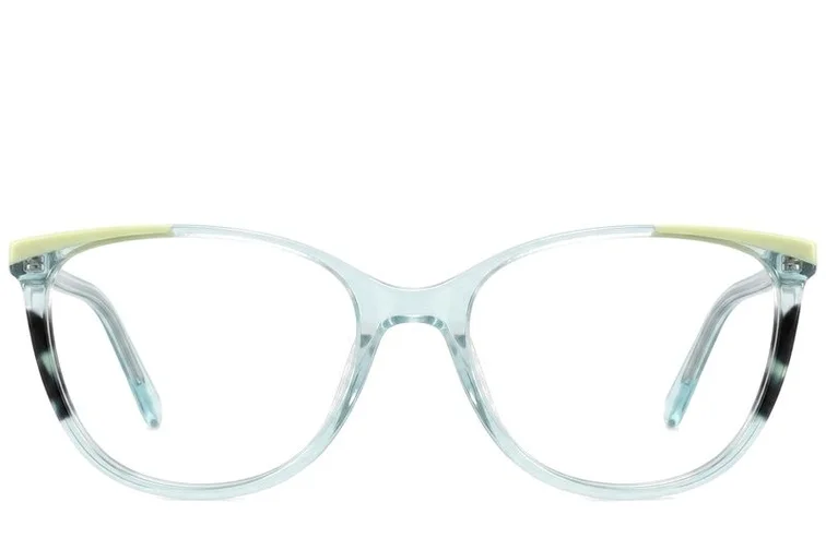 Occhiali in acetato verde farfalla #BS2425-0739