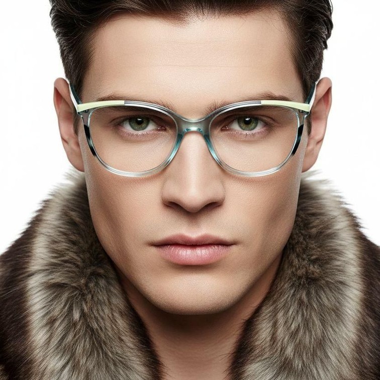 Gafas de acetato verde mariposa #BS2425-0739