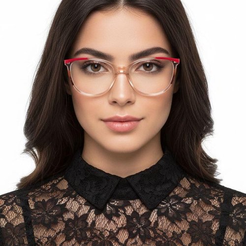 Lunettes en acétate rose papillon #BS2425-0740