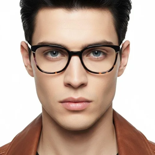 Lunettes papillon en acétate noir #BS2425-0743