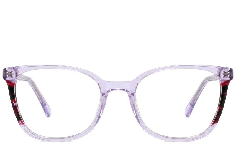 Gafas de acetato moradas con forma de mariposa n.° BS2425-0745