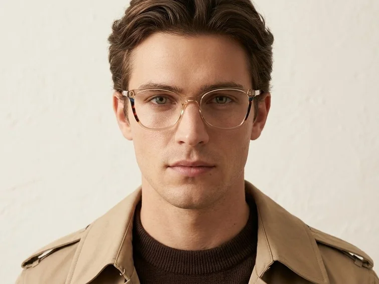 Lunettes papillon en acétate brun #BS2425-0747