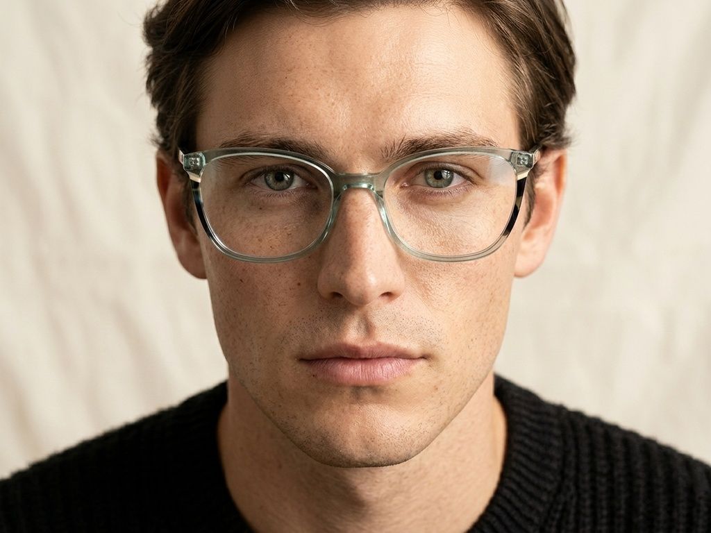 Gafas de acetato verde mariposa #BS2425-0748