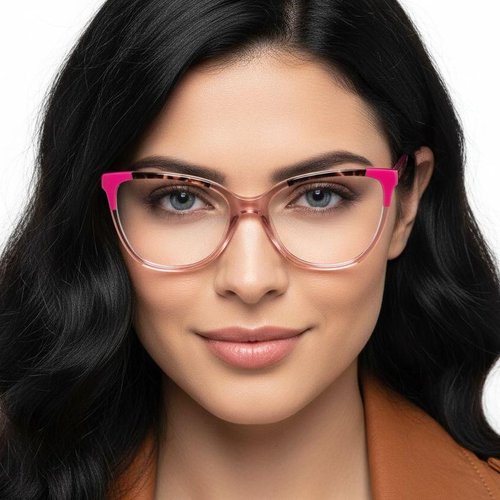 Lunettes en acétate rose papillon #BS2425-0750