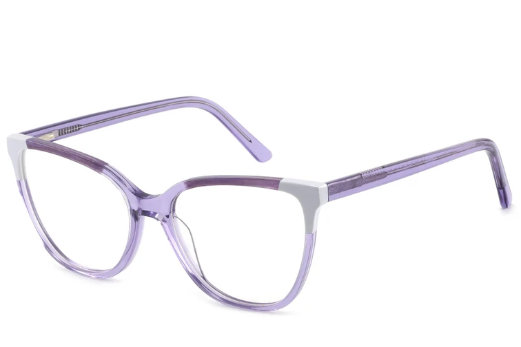 Occhiali in acetato viola farfalla #BS2425-0751