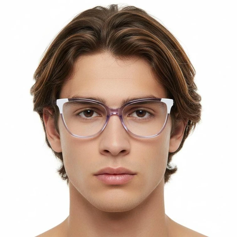 Occhiali in acetato viola farfalla #BS2425-0751