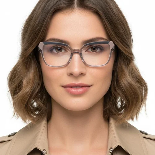 Lunettes en acétate gris papillon #BS2425-0752