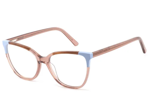 Lunettes papillon en acétate brun #BS2425-0753