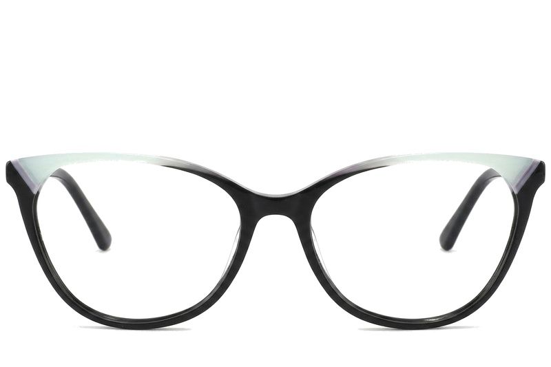 Butterfly Black Acetate Glasses #BS2425-0755