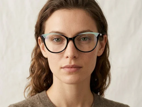 Lunettes papillon en acétate noir #BS2425-0755